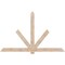 Ekena Millwork Kennewick Smooth Timber Gable Bracket, Douglas Fir, 96"W x 60"H x 1 1/2"D x 5 1/2"F, 15/12 Pitch GBW096X60X0206KEN00SDF - alternate 1